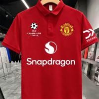 ราคา NEW เสื้อโปโล เสื้อแมนเชสเตอร์ยูไนเต็ด UEFA Champions League football team jersey Manchester United FC Polo shirt S 3XL (50408989875)