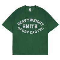 ราคา เสื้อยืดโอเวอร์ไซส์ผู้ชาย House of Smith Smith Heavyweight Badge Typeface Green Oversize เสื้อยืด Oversize (43925102855)