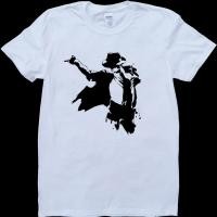 ราคา เสื้อยืดคอก ลมแขนสั้น michael jackson สีขาวสําหรับผู้ชาย (28441124661)