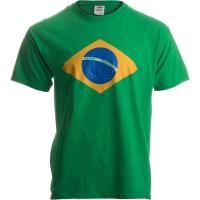 ราคา เสื้อยืดพิมพ์ลาย2023เสื้อยืดผ้าฝ้ายธงชาติบราซิล เสื้อยืด พิมพ์ลาย Bandeira do Brasil สไตล์บราซิล สีเขียว แฟชั่นฤดูร้อน (28193273760)