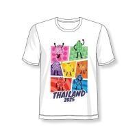 ราคา เสื้อยืดคอกลม สวัสดีซีเกมส์ 2025 33rd SEA Games 2025 S 3XL Cotton ไม่มีการย้อมสี Unisex การเคลื่อนไหว (58102576290)