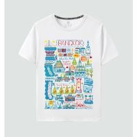 ราคา HOT เสื้อยืดไทยแลนด์ ลายช้าง Souvenir T shirt Thailand BANGKOK ขนาด S 5XL (41467550313)