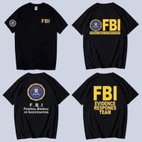 ราคา 100 Cotton ผ้าฝ้ายแห่งชาติ FBI US FBI ตัวแทนฟิล์มรอบคอเสื้อยืดแขนสั้นผู้ชายและผู้หญิงเสื้อผ้า (44421790265)