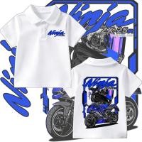 ราคา Ninja motorcycle ZX 25R adult and Children s polo shirt 110CM 150CM and S 3XL นินจารถจักรยานยนต์ ZX 25R มีหลายสีให้เลือก (51108995775)