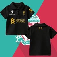 ราคา ลิเวอร์พูล UEFA Champions League DIY printed pattern LFC football เสื้อโปโลสำหรับเด็ก Children s Polo shirt 110CM 150CM (50259005022)