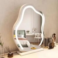 ราคา กระจกแต่งหน้า Cloud Mirror พร้อมไฟ LED สำหรับตั้งโต๊ะ ใช้ได้ในห้องนอนหรือโต๊ะเครื่องแป้ง กระจกอัจฉริยะที่เข้าถึงได้ง่าย (52606080704)