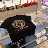 ราคา Versace เสื้อยืดผู้ชายแขนสั้น ลายพิมพ์ใหม่ ผ้าฝ้าย 100 ใส่สบาย ระบายอากาศดี ไซส์ S 5XL (41928153694)