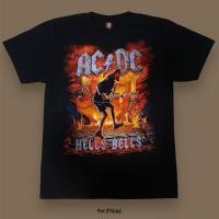 ราคา เสื้อยืดวง AC DC ลาย HELLS BELLS สกรีนหน้า หลัง ป้ายRock Yeah (54403110778)