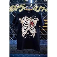ราคา พร้อมส่ง เสื้อยืดไม่สุดหรอกครับ V 6 ลายโครงกระดูกสุดแนว ผ้าคอตตอนแท้ สีดำ สำหรับสายแฟชั่น (52803498014)
