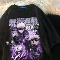 ราคา COD อะนิเมะญี่ปุ่น Jujutsu Kaisen เสื้อยืดกราฟฟิค เชิ้ตแขนสั้นโกธิค ผู้ชาย ผู้ชายเท่ๆ ผู้หญิง GOJO Cotton Tops S 5XL (52353676023)