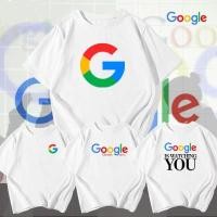 ราคา เสื้อยืด Google Graphics พิมพ์ลายแนวสตรีท ผ้าคอตตอนนุ่มทรงหลวม ใส่ได้ทั้งชายหญิง (50403248023)
