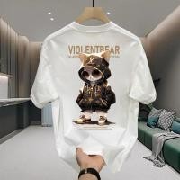 ราคา เสื้อยืด oversize เสื้อ VIOLENTBEAR t shirt คอกลม แขนสั้น โอเวอร์ไซส์ แฟชั่น สไตล์เกาหลี ใส่ได้ทั้งชาย 3xl (49856658284)