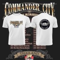 ราคา เสื้อยืดสไตล์แข่งรถมอเตอร์ไซค์ Commander City Motorcycle Club ฉลองครบรอบ 23 ปี สำหรับผู้ชาย 3 (43477250932)
