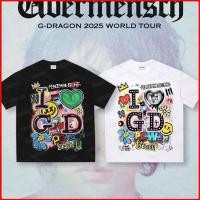 ราคา KPOP BIGBANG G DRAGON เสื้อยืด 2025 WORLD TOUR Ubermensch Merch tee แขนสั้น top (55403442203)