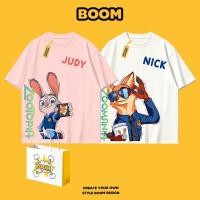 ราคา BOOM เสื้อยืดคอกลม ใส่ได้ทั้งชายและหญิง ผลิตจากผ้าคอตตอน 100 Oversize ระบายอากาศดี เหมาะสำหรับเยาวชน (55906646775)