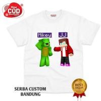 ราคา 100 150cm เสื้อยืด พิมพ์ลาย Jj Mikey Maizen Minecraft พรีเมี่ยม สําหรับเด็ก (52503243122)