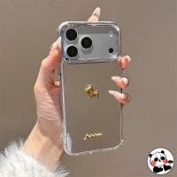 ราคา ปีใหม่Golden Ponyกระจกเคสโทรศัพท์สําหรับVivo V70 Elite X300 S30 X200 S50 Pro Mini FE X200S X100S X90S X100 Ultra X90 X80 Pro 5G 4Gหรูหราปลอกอ่อน (46504867334)