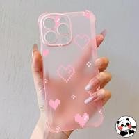 ราคา Ice Mist MatteปลอกสําหรับiPhone 16E 16 Pro Max 15 14 Plus 11 Pro Maxหรูหราปกหลังน่ารักการ์ตูนพิกเซลหัวใจรักนุ่มกันกระแทกAirBagเคสโทรศัพท์ (29936629673)