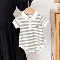 ราคา เด็กทารก Romper เสื้อผ้าฤดูร้อนแขนสั้น Jumpsuits ชายเกาหลีแฟชั่นชุดบอดี้สูท 0 2 ปีเสื้อผ้าเด็ก Onesie (25692659131)