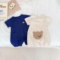 ราคา ชุดจั๊มสูทรอมเปอร์ แขนสั้น ผ้าฝ้ายแท้ แบบบาง ลายหมีน่ารัก สไตล์เกาหลี แฟชั่นฤดูร้อน สําหรับเด็กทารกผู้ชาย และเด็กผู้หญิง อายุ 0 2 ปี (19276841248)