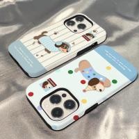 ราคา Matte Hard Shell เหมาะสําหรับ iPhone 13 12 Pro XSMAX 16ProMax 14Pro XR XS 17ProMax 15ProMax 11 7 8Plus 17Pro 16Pro ลายชุดหูฟังดัชชุน 2 in One Double Layer เคสโทรศัพท์ (55000968989)