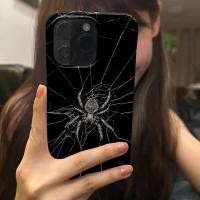 ราคา เคสโทรศัพท์ฐานสีดำแมงมุมรุนแรงสำหรับ iPhone 14 Pro Max 13 Pro Max เคสแข็ง 11 XS 16 Pro Max กันกระแทก 12 15 Pro Max XR เคสครึ่งปก 14 Plus 16 Pro 7 Plus เคสป้องกันเรียบง่าย 15 Plus (29775908941)