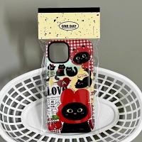 ราคา เคสโทรศัพท์ลายแมวดำหลายตัว ลายทางสีแดง เข้ากันได้กับ iPhone 14plus 15Pro เคสกันกระแทก 11ProMax XSMAX 2 in 1 12ProMax 14ProMax กันฝุ่น 7 8 plus 13ProMax เคสแข็ง 16ProMax 15plus (26724023665)