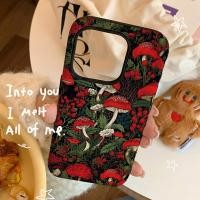 ราคา เคสป้องกันเห็ดแดงในป่าสำหรับ iPhone 15Pro 14ProMax 12ProMax 11 XSMAX 13Pro 16ProMax 7 8 Plus เคสโทรศัพท์ 14Pro กันกระแทก 15ProMax 16Pro ซิลิโคนทนแรงกระแทก 2 in 1 (26130106322)