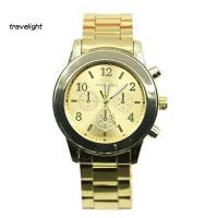 ราคา Travelight ผู้ชาย s Womens s Fashion Simple Stainless Steel Strap Quartz Round Dial นาฬิกาข้อมือ (45308969735)
