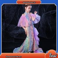 ราคา สาวเจ้าหญิงชุดเด็กเงือกแคทวอล์เครื่องแต่งกายโฮสต์ชุดราตรีเปียโนทีไต้หวัน หางปลา กระโปรง (51658106722)