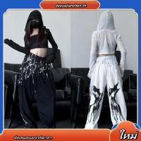 ราคา KeDaYa พร้อมส่ง เสื้อครอปมีฮู้ดสไตล์เกาหลี เสื้อยืดแขนยาววินเทจอเมริกัน ชุดฮิปฮอปสำหรับเด็กผู้หญิง ชุดเต้นเด็ก Y2K OOTD (48108270852)