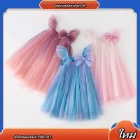 ราคา หมีผู้นํา รายา ฤดูร้อนใหม่สายรุ้งไล่โทนสีตาข่ายเลื่อมพรรคชุดเจ้าหญิงหวานแขนกุดโบว์ลูกไม้สาวเสื้อผ้า (43430124593)