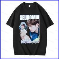 ราคา เสื้อยืดสำหรับแฟนคลับ Stray Kids พร้อมลายเซ็นต์จากวง (51807761779)