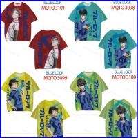 ราคา เสื้อเชิ้ตแขนสั้น Unisex ลายอะนิเมะ Bachira Meguru Isagi Yoichi สไตล์คอสเพลย์ (49007965881)