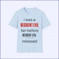 ราคา พัดลมอะนิเมะแขนสั้น Unisex สไตล์ Resident Evil เสื้อยืดสำหรับทุกวันในฤดูร้อน (56207050643)