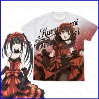 ราคา เสื้อยืดTokisaki Kurumi NightmareจากDATE A LIVE แบบcosplayผ้า3Dแขนสั้น สำหรับฤดูร้อน (45657961584)
