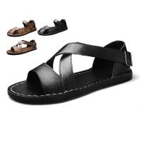 ราคา Size38 48 รองเท้าแตะหนังแท้ Men Slide น้ําหนักเบาสําหรับผู้ชาย (54708942692)