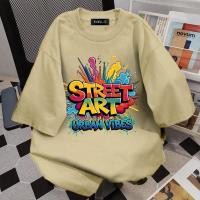 ราคา Sea Tee COD เสื้อยืดแฟชั่น Oversize ผ้าคอตตอน 100 ลาย STREET ART สไตล์ลำลอง คอกลม แขนสั้น ผ้านุ่มสบาย (56957978477)