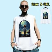 ราคา Sea Tee แขนกุด เสื้อยืด oversize ผ้าCotton 100 เสื้อกีฬา ลายพิมพ์แฟชั่น People back2 สบายและนุ่ม (53407602049)