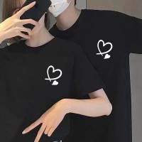 ราคา Sea Tee COD เสื้อยืด เสื้อคู่ oversize cotton100 เสื้อแฟชั่น คอกลม แขนสั้น พิมพ์ลาย love สไตล์ลำลอง ใส่สบาย (52004231032)