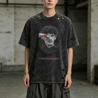 ราคา Sea Tee ใหม่ เสื้อยืดแฟชั่นรูฉีก คอกลม ทรงหลวม ผ้าฝ้าย100 ระบายอากาศดี แฟชั่นฤดูร้อน ใส่ได้ทั้งชายหญิง ROCKPLAND (50758780608)