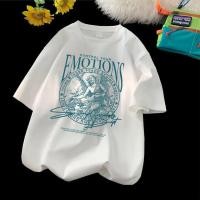 ราคา Sea Tee เสื้อยืด oversize ลายพิมพ์แฟชั่น เสื้อยืดคอกลม ผ้าCotton 100 เสื้อกีฬา สไตล์เกาหลี EMOTIONS (41518371738)