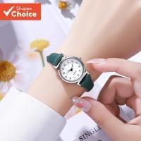 ราคา Minimalist Sleek Slim Quartz Watch จอแสดงผลดิจิตอลสายหนังสําหรับผู้หญิงสอบใช้ (25023059357)