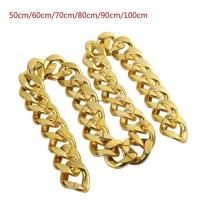 ราคา สร้อยคอโซ่สีทองเทียมพลาสติกสไตล์ฮิปฮอป ขนาดใหญ่น่าสวมใส่ (52257609766)