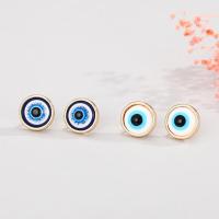 ราคา Evil Eye Stud ต่างหูเพชรสลึงตา Blue Eyes Amulet สำหรับผู้หญิงโชคดี (41562782057)