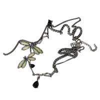 ราคา Elegant Gunmetal Odonate Pendant Necklace Unique Clavicle Chain Fashion Jewelry (28094438397)