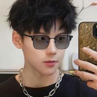 ราคา 2 in 1 Photochromic ป้องกันรังสีแว่นตาแสงสีฟ้ากรอบโลหะสี่เหลี่ยมแว่นตาคอมพิวเตอร์สําหรับผู้หญิงผู้ชาย (27423734722)