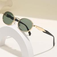 ราคา แว่นกันแดด steampunk vintage สำหรับผู้หญิง UV400 กรอบโลหะทรงวงกลม retro (40556213114)