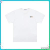 ราคา Maison Kitsune Women s Bold Color Block Double Fox Cotton Casual T Shirt เสื้อยืดผ้าฝ้ายลายสุนัขจิ้งจอกสองหัว (54908454278)