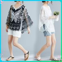 ราคา เสื้อค้างคาว เสื้อลูกไม้ แบบโอเวอร์ไซส์ มีสีขาวกับดำ คละสี (25998053204)